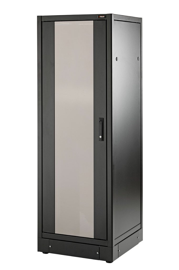 Armadio Server a pavimento IP20 800 X 1000 – porta anteriore in vetro, porta posteriore cieca